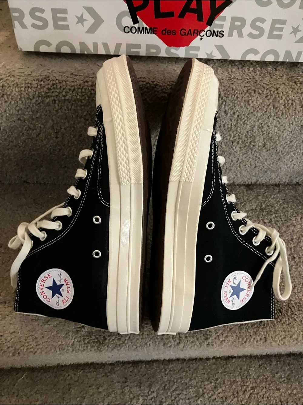 NWB CONVERSE X PLAY COMME DES GARÇONS CHUCK 70 HIGH TOP SNEAKERS MNS 10 WMS 12